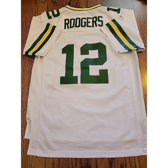 Reebok Aaron Rodgers Green bay Packers NFL Football Jersey Youth Large 14-16 Boy - Picture 1 of 9